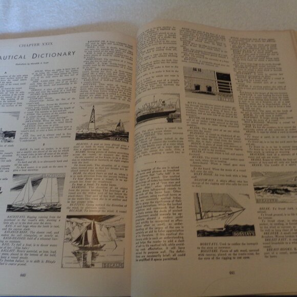 BOOK 1955-56 PILOTING SEAMANSHIP AND SM BOAT HANDLING CHARLES F CHAPMAN - Picture 6 of 16